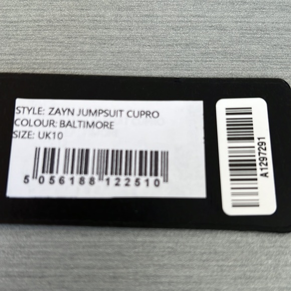 PAPER LONDON - NWT- Blue nautical jumpsuit size S/M open back - Picture 10 of 10